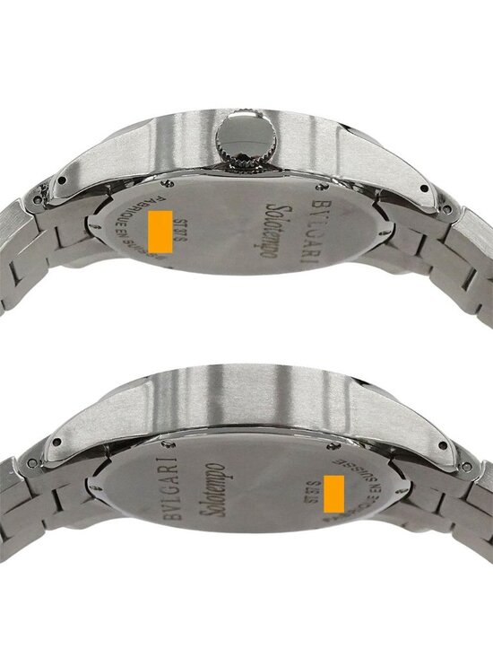 Bvlgari Watch Solotempo Quartz Stainless Steel Silver Black Polished main image 7